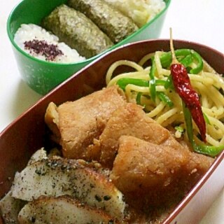 豚のピリ辛照り焼きのお弁当　女性向き